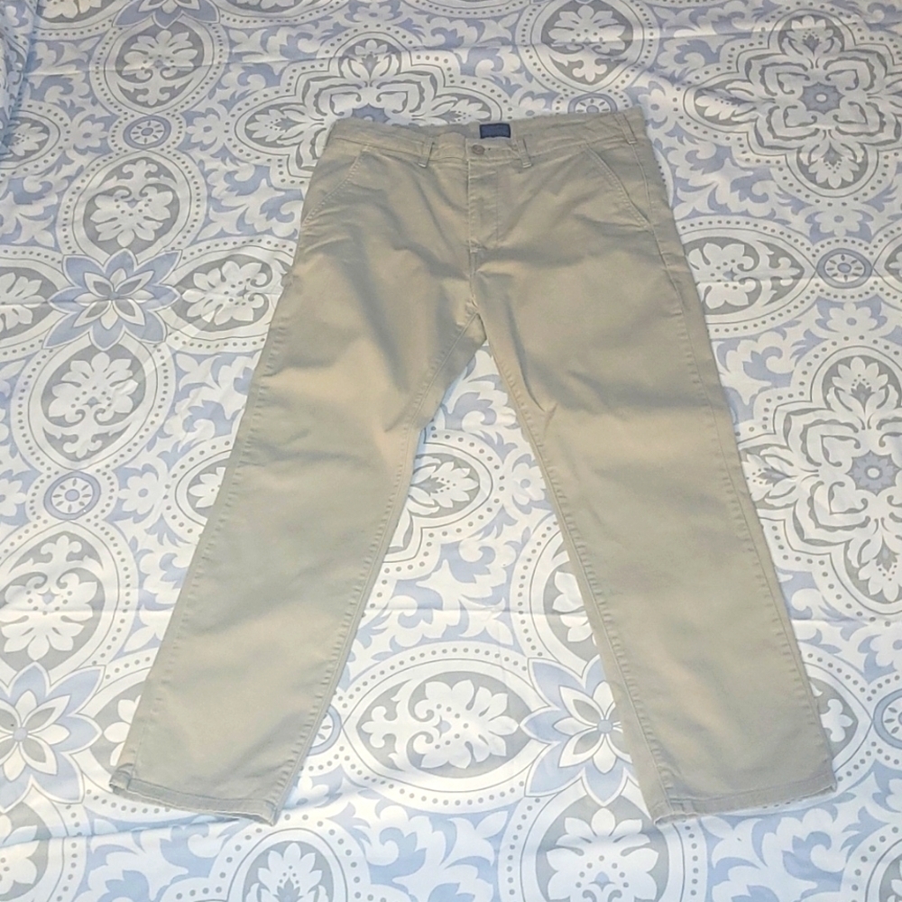 Levi's Mens Vintage Jeans 1990s Jeans Chinos khaki beige tan EUC pants white tab